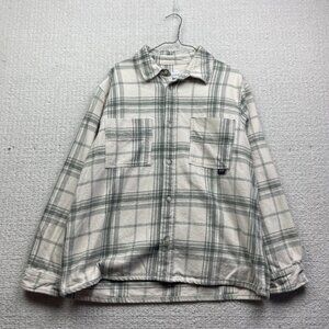 Zara DNWR-Heavyweight Flannel Shirt Men's XL Light Green Lumberjack